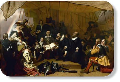 Pilgrims on the Mayflower